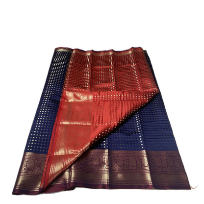 Priya Banarasi Butti Silk Saree Blue