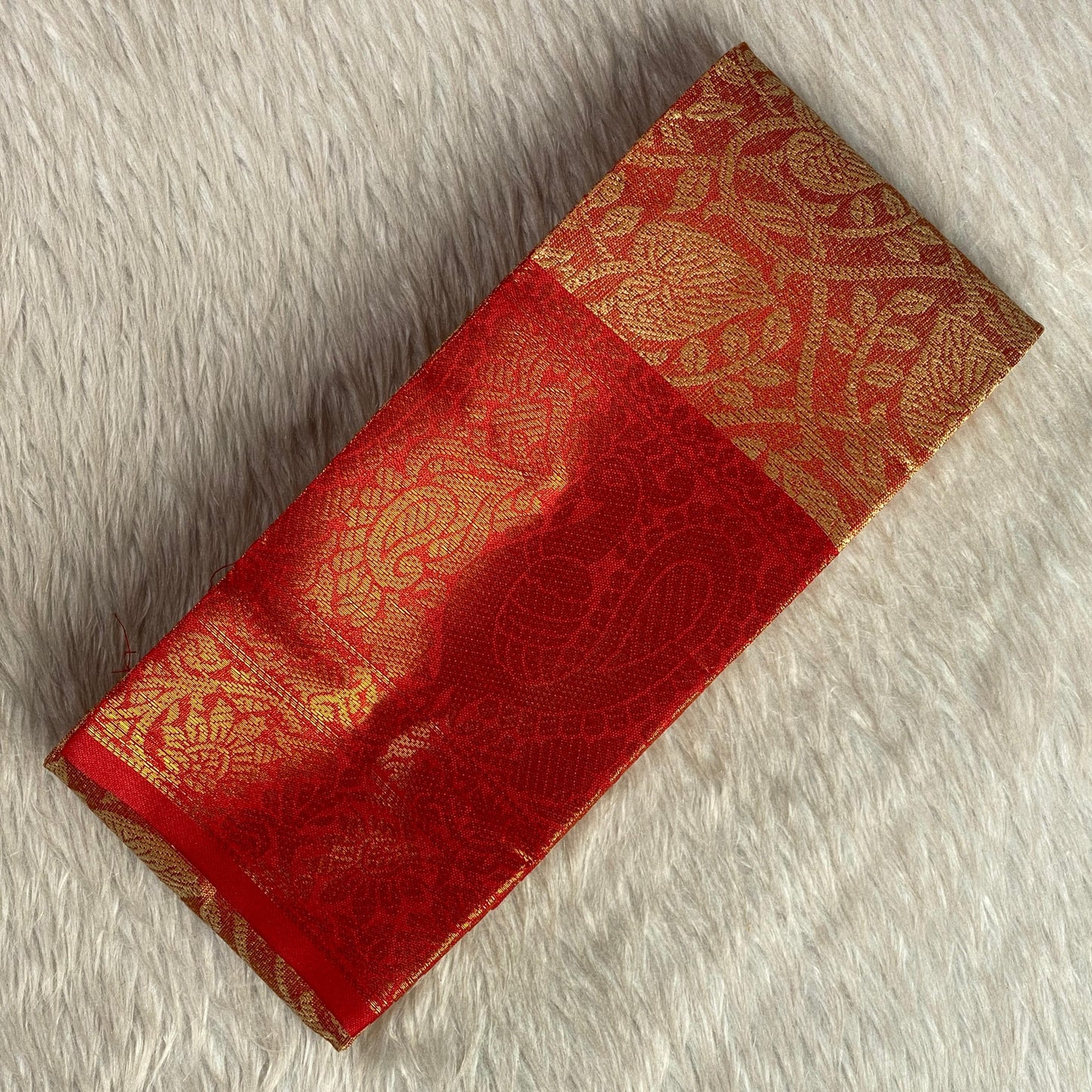 Panchali Warm Golden Glow Semi Silk saree in Orange