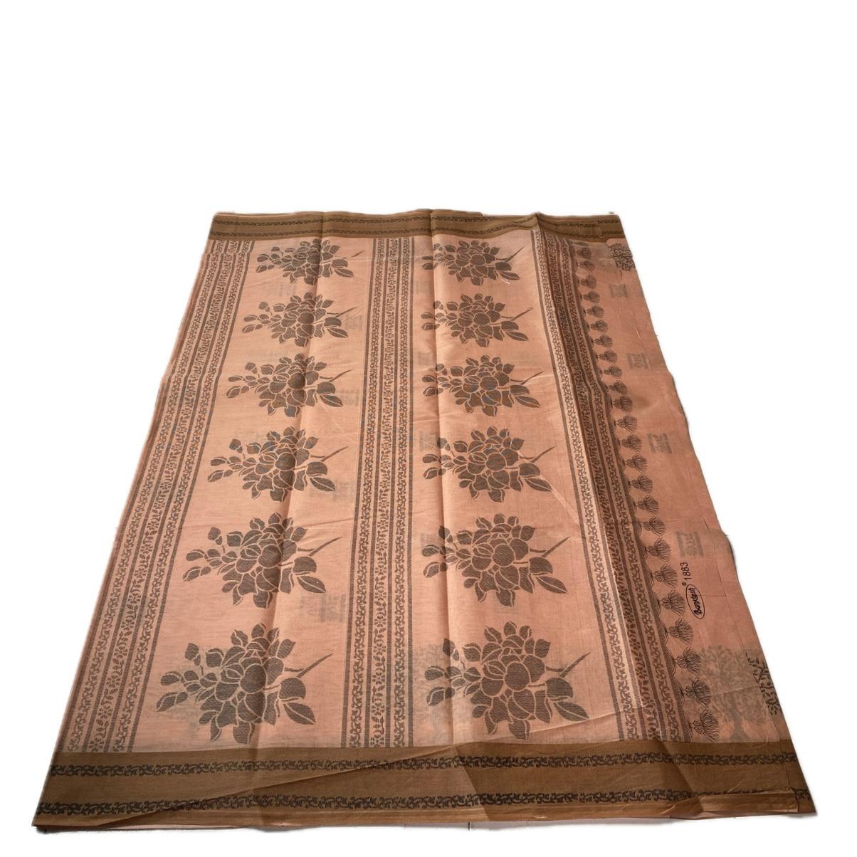 Madhuri Cotton Floral Saree Cream