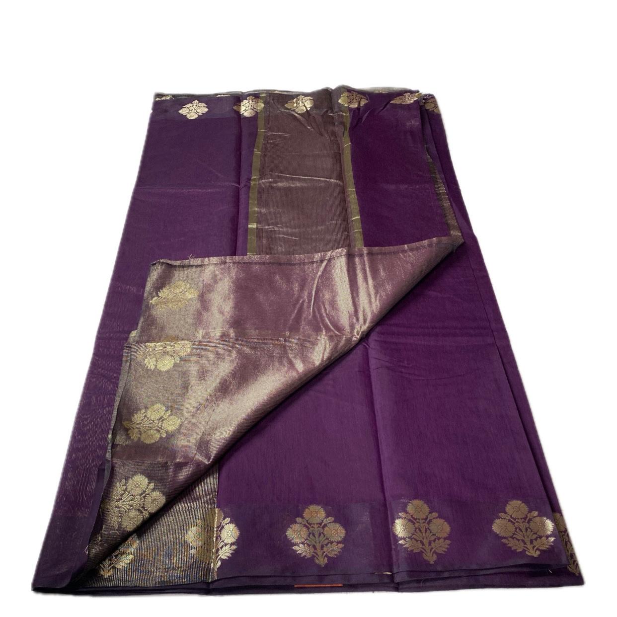 Rithika Chanderi Silk Saree Purple