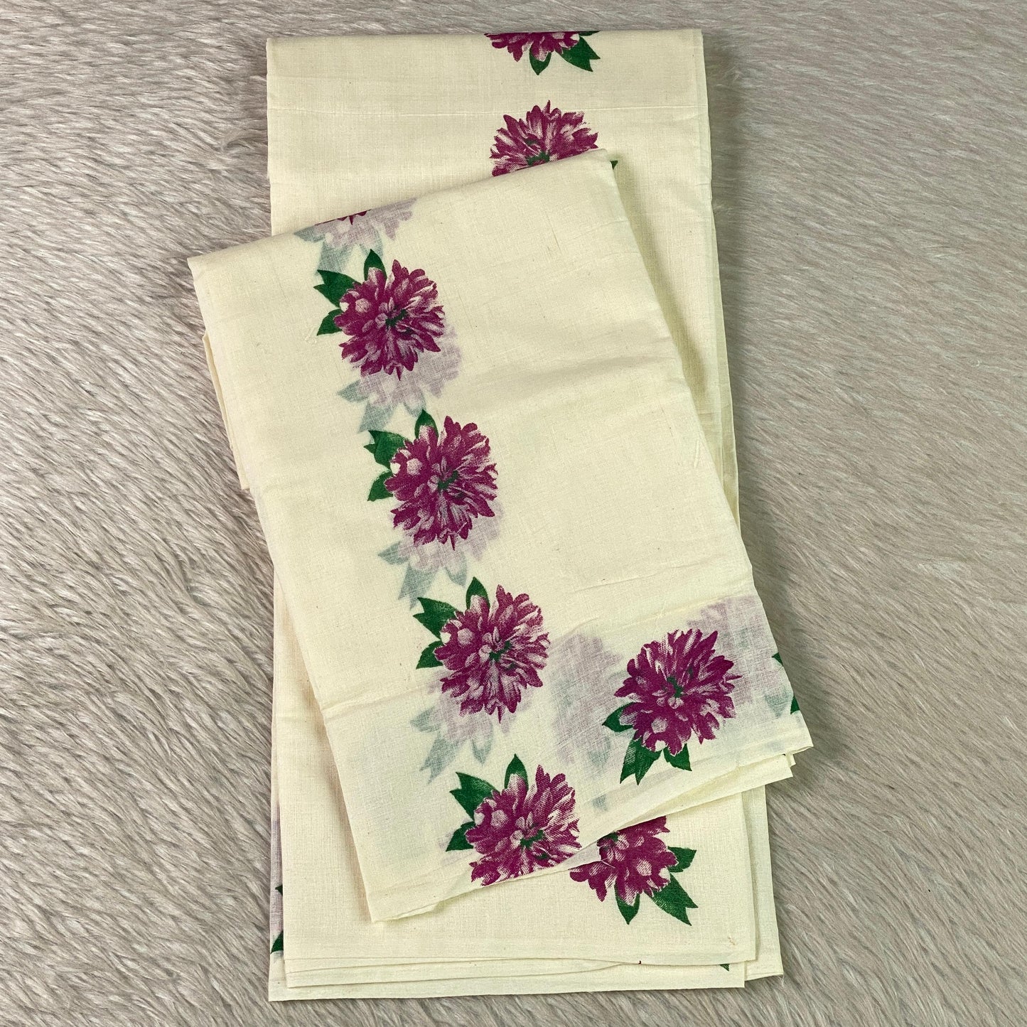 Mageta Daliya Floral Cotton Kerala Set Mund