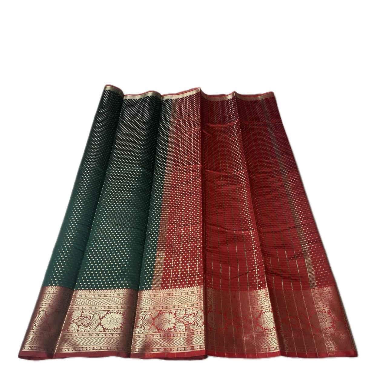 Priya Banarasi Butta Silk Saree Green