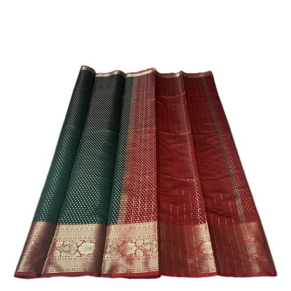 Priya Banarasi Butta Silk Saree Green