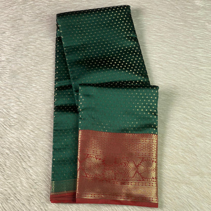 Priya Banarasi Butta Silk Saree Green