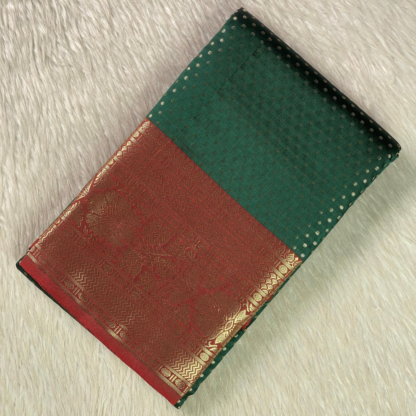 Priya Banarasi Butta Silk Saree Green