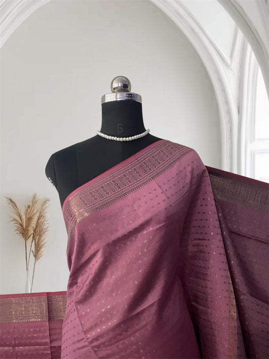 Malavika Soft Silk Saree in Pink