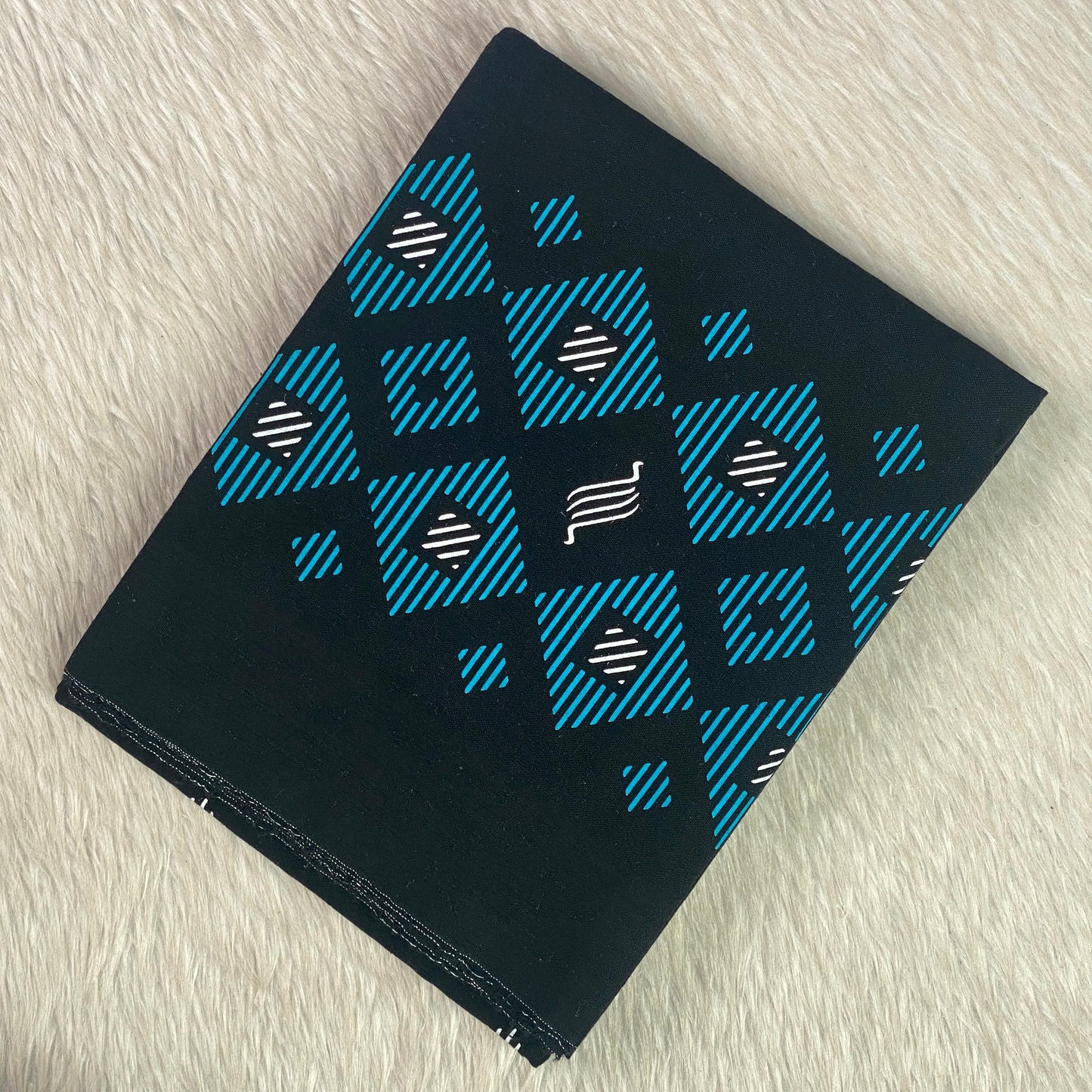 Blue Prism Border Dhoti Black