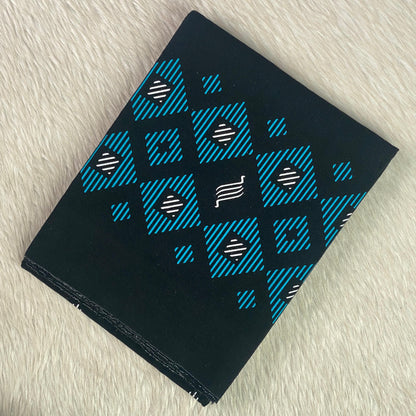 Blue Prism Border Dhoti Black