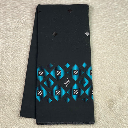 Blue Prism Border Dhoti Black