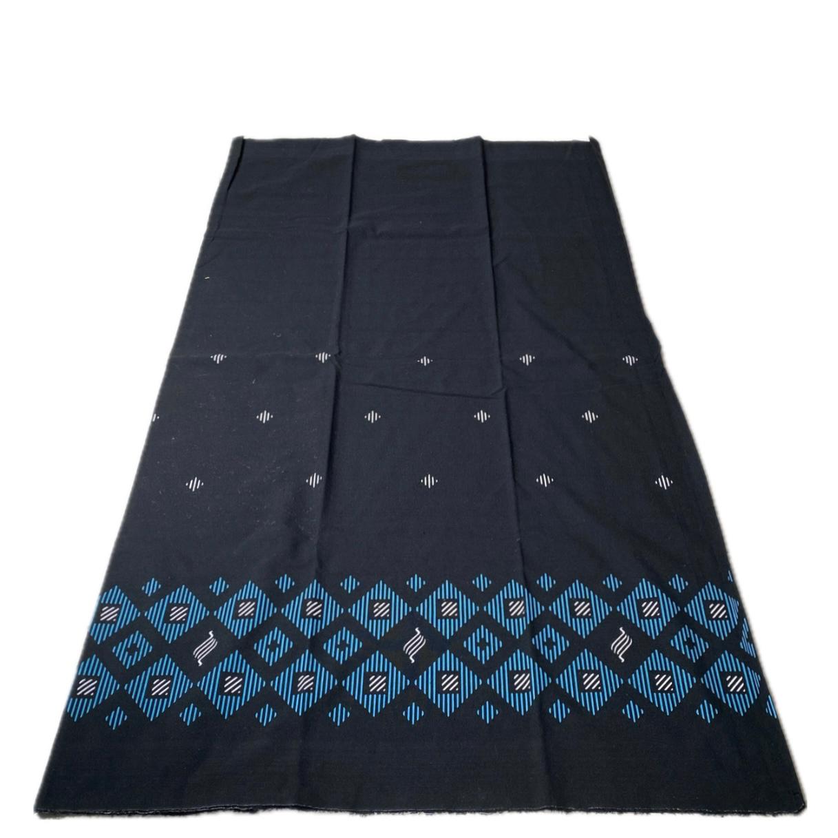 Blue Prism Border Dhoti Black
