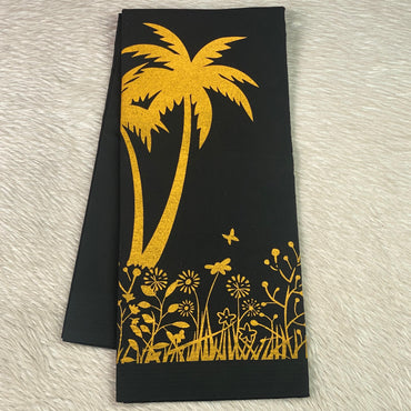 🌴Yellow Nature Print Malabar Dhoti🌿