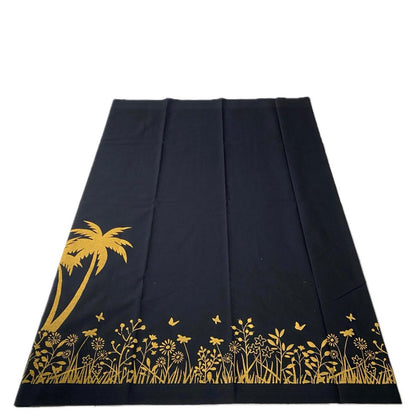🌴Yellow Nature Print Malabar Dhoti🌿