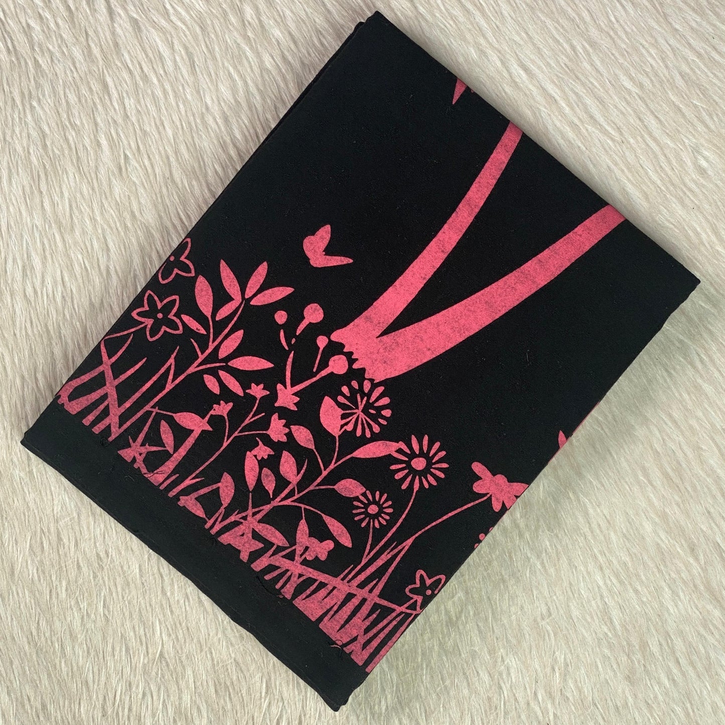 🌴Pink Nature Print Malabar Dhoti🌿