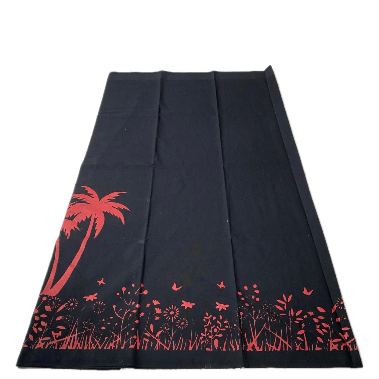 🌴Red Nature Print Malabar Dhoti🌿