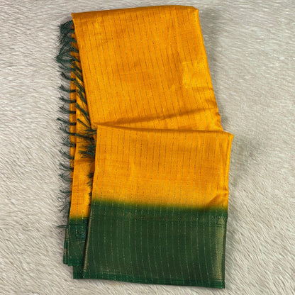 Monalisa Georgette and Light weight Saree Yellow