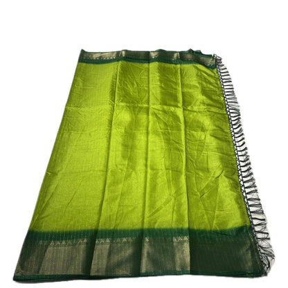 Monalisa Georgette and Light weight Saree Green