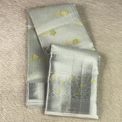 Urvashi Silver Glow Kotta Tissue Saree