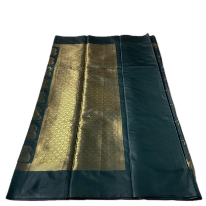 Souparnika Golden Mango Royal Silk Saree – Green