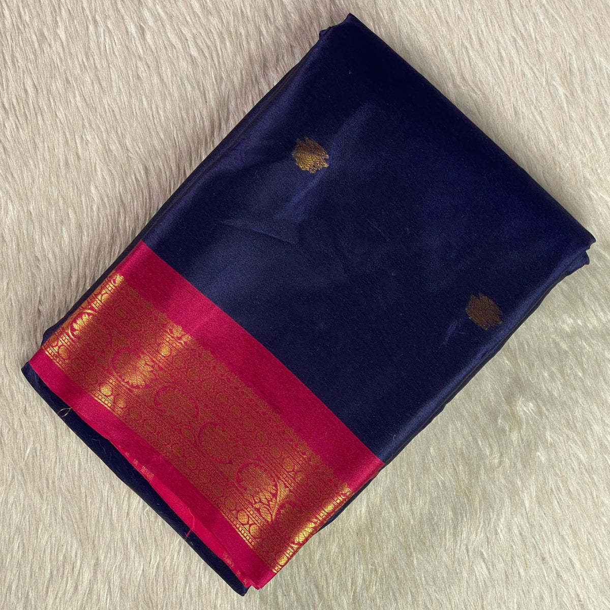 Kousalya Soft Silk Pink Zari Elegance Saree Blue💙