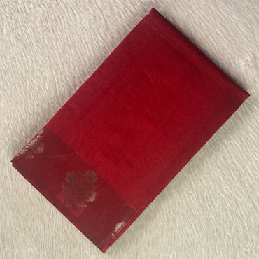 Rithika Chanderi Silk Saree Red (Dress Code)