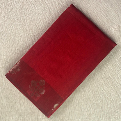 Rithika Chanderi Silk Saree Red (Dress Code)