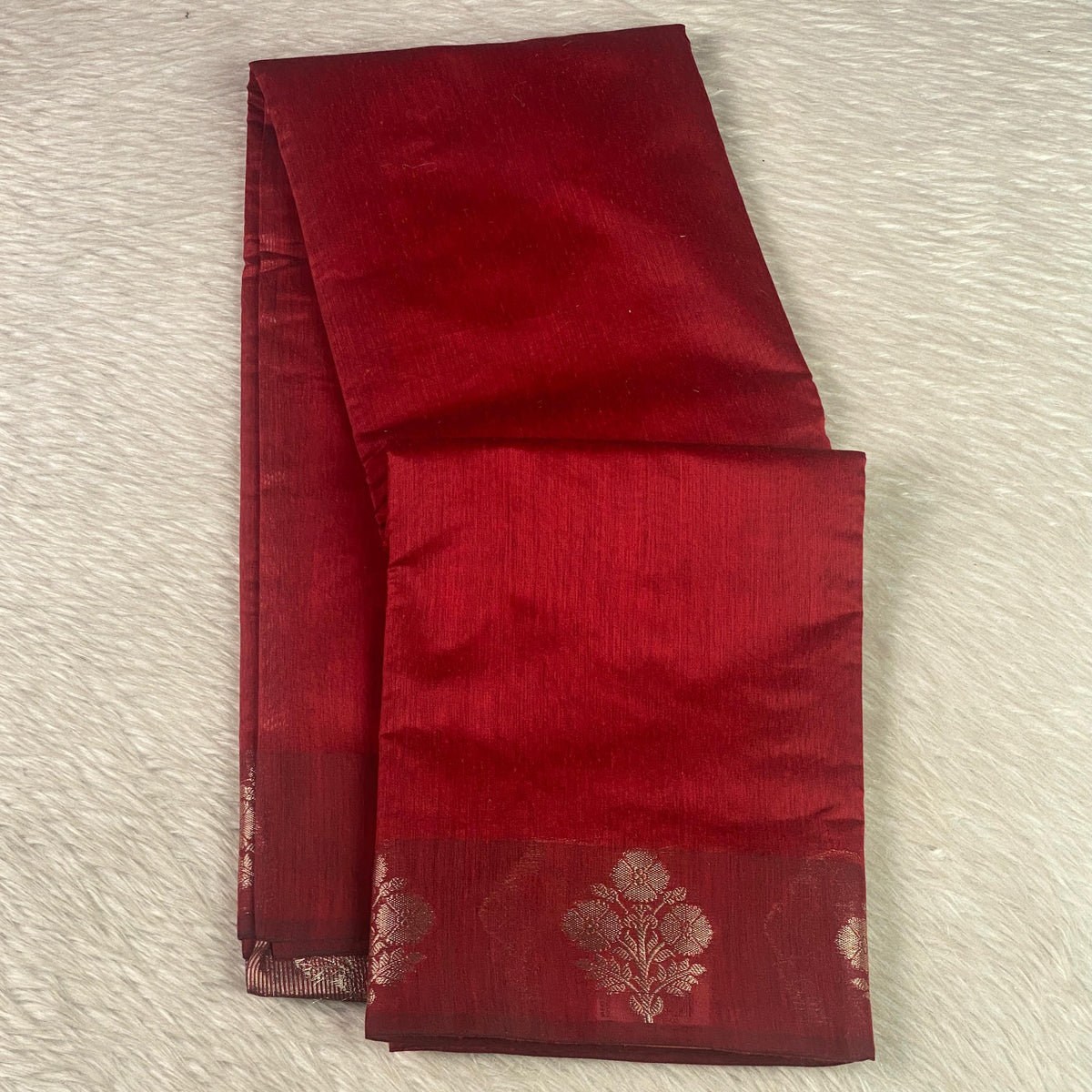 Rithika Chanderi Silk Saree Red (Dress Code)