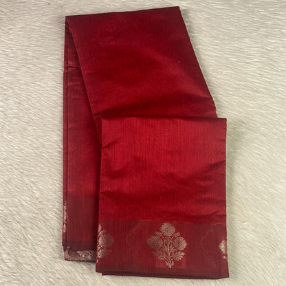 Rithika Chanderi Silk Saree Red (Dress Code)