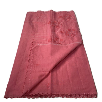 Floral Embroidary Chanderi Cotton