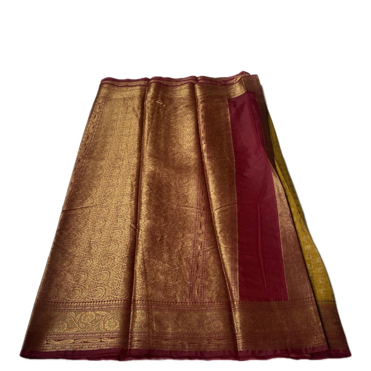 Georgette Banarasi Butta Saree Mustard