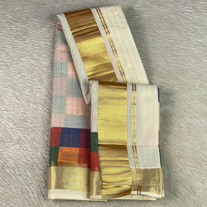 ✨ Madras Heritage Design Cotton Kerala Saree ✨