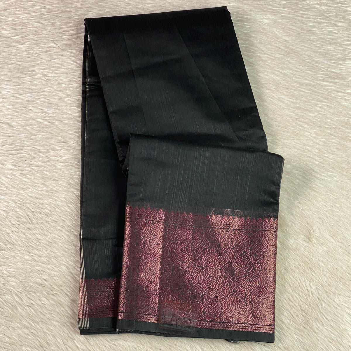 Ankitha Georgette Banarasi Saree in Black
