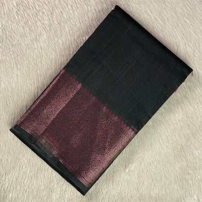 Ankitha Georgette Banarasi Saree in Black