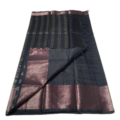 Ankitha Georgette Banarasi Saree in Black