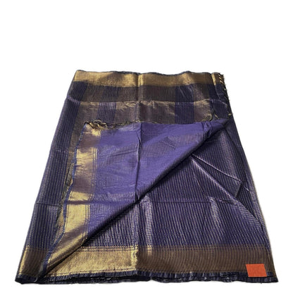 Kumari Matka Silk Checks Saree in Violet