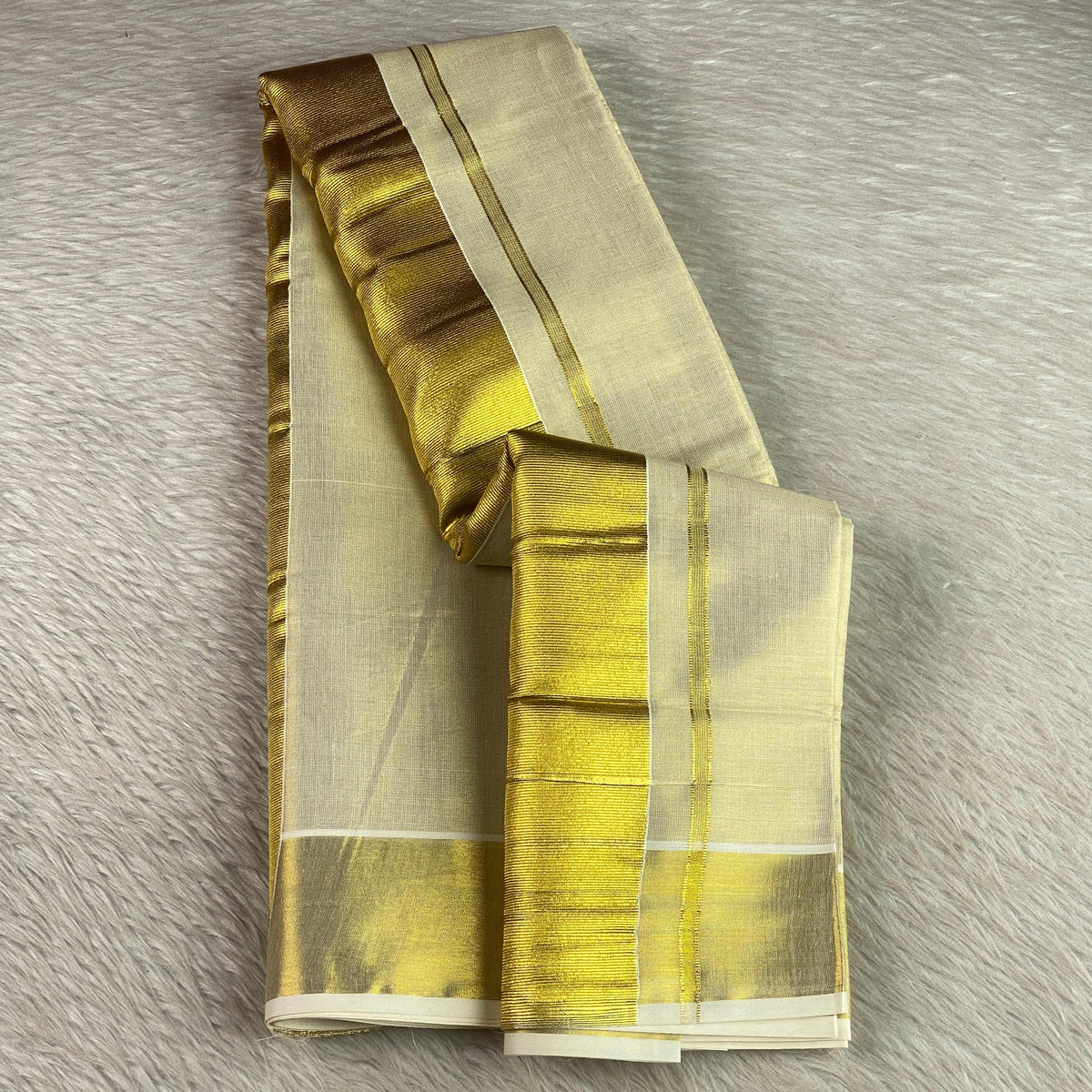 Plain Kerala Tissue Saree