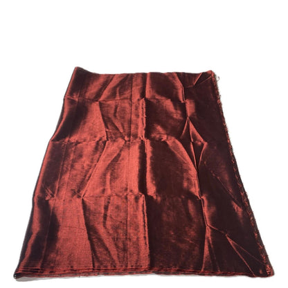 Dual-Tone Copper Maroon Silk Light Weight Saree