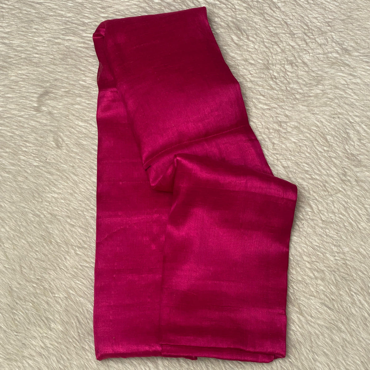 Dual-Tone Rani Pink Silk Light Weight Saree