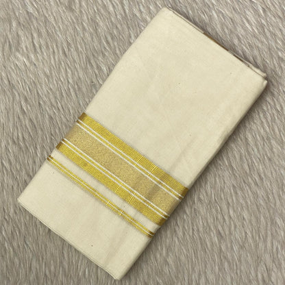 Dhoti with Golden Kasavu
