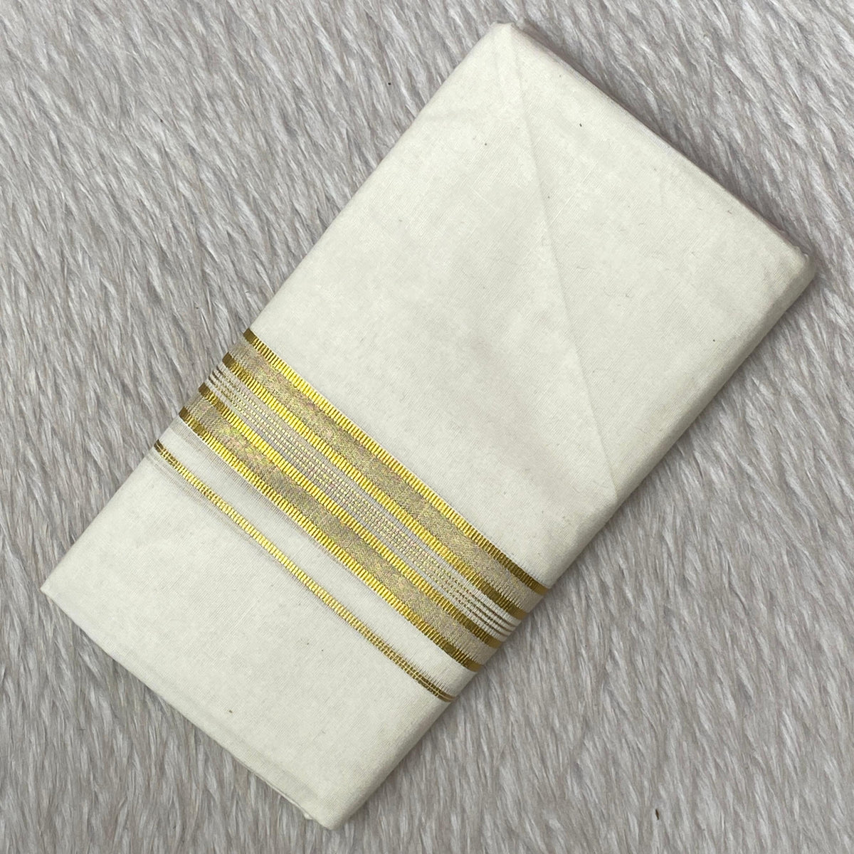 Dhoti with Golden lines Kasavu