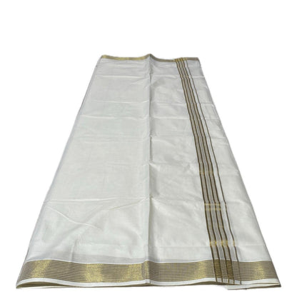 Dhoti with Golden lines Kasavu