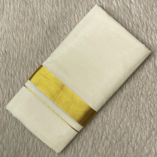Dhoti with Single Gold Kasavu