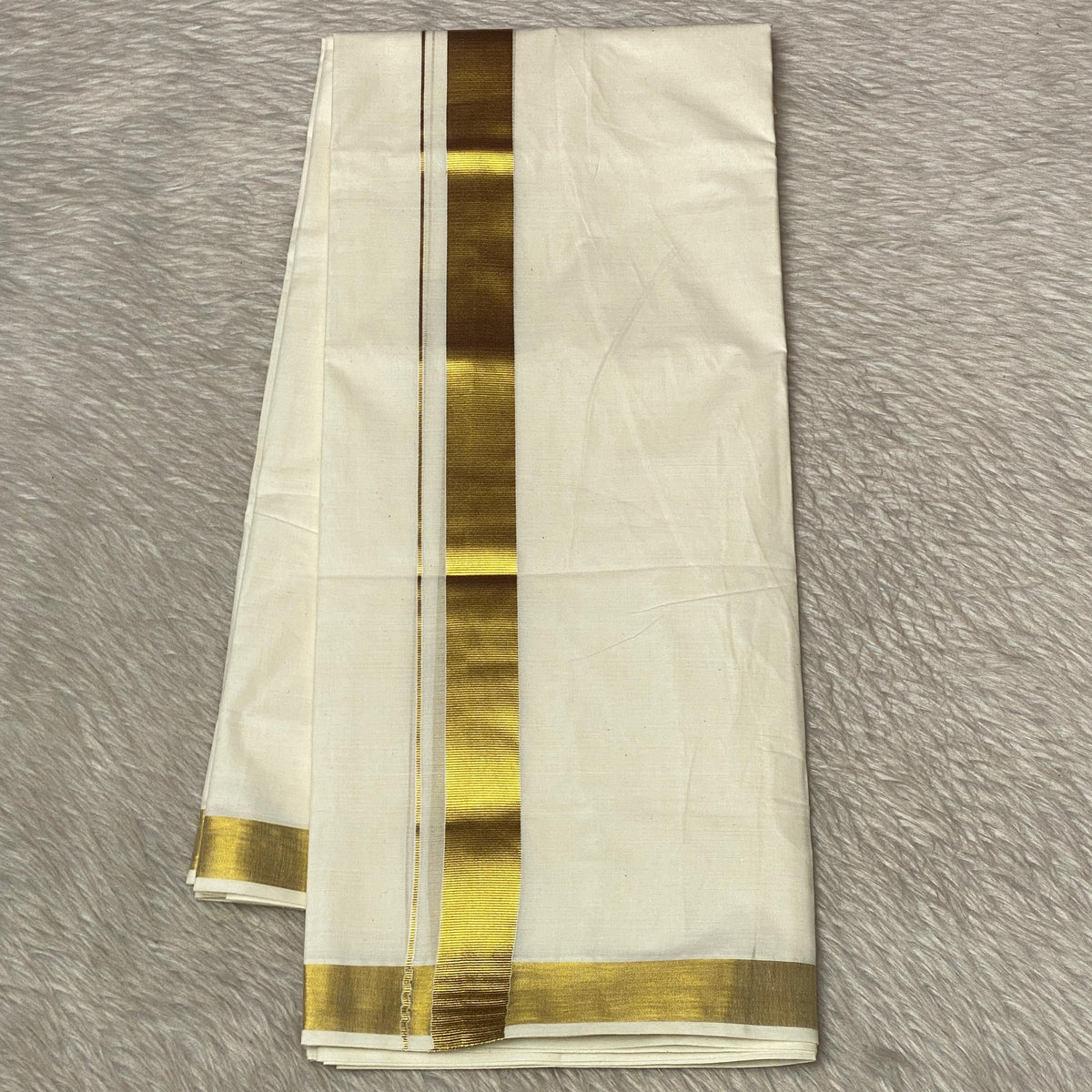 Dhoti with Single Gold Kasavu
