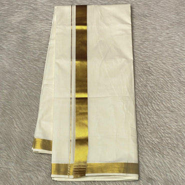 Dhoti with Single Gold Kasavu