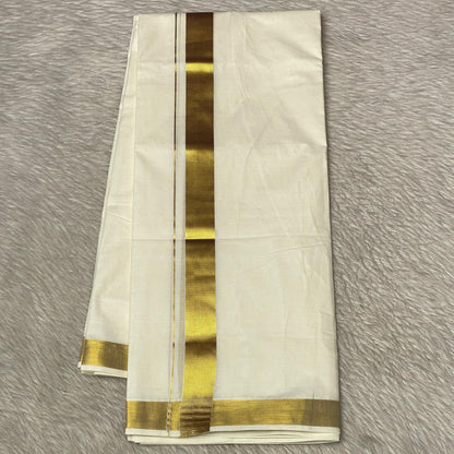 Dhoti with Single Gold Kasavu