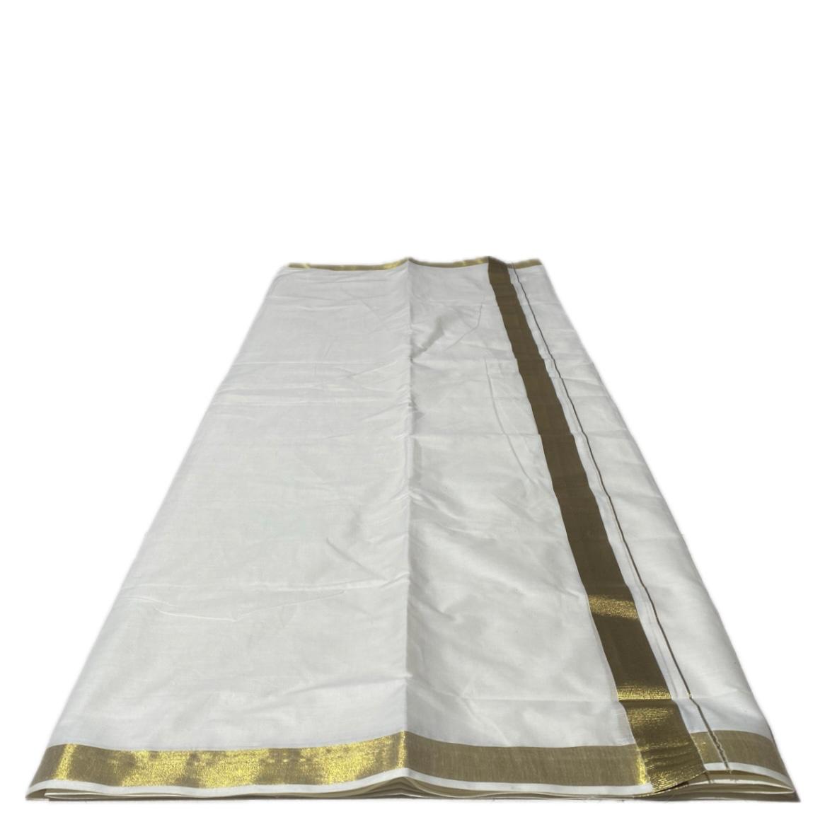 Dhoti with Single Gold Kasavu