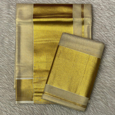 Set Mund with Large Kasavu Border