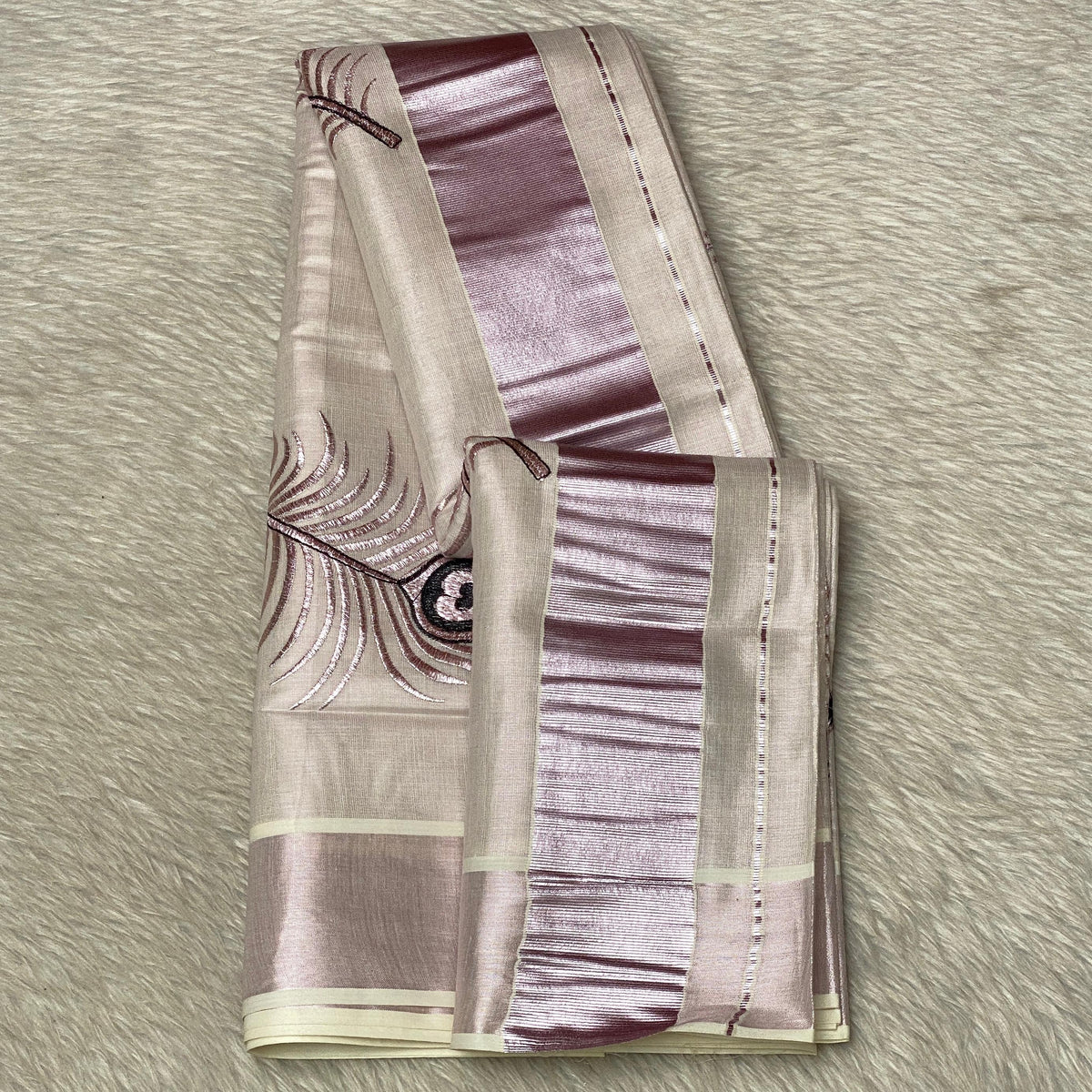 ✨ Lavender Royale Tissue Saree ✨