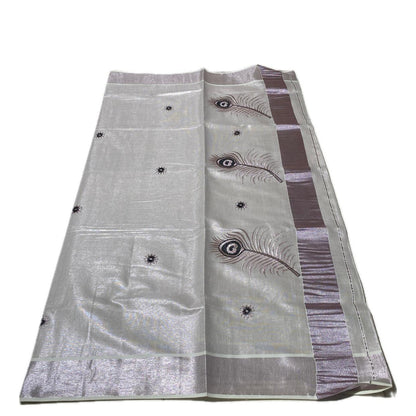 ✨ Lavender Royale Tissue Saree ✨