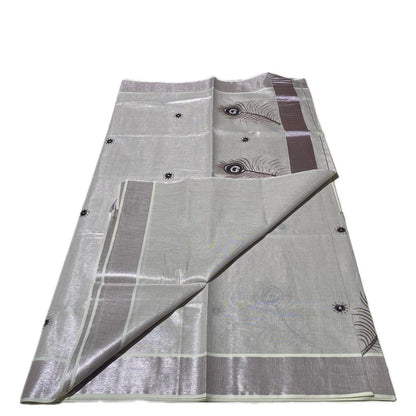 ✨ Lavender Royale Tissue Saree ✨