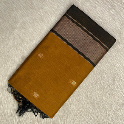 Maheshwari Cotton In Mustard and Black